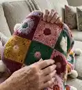 Field of Daisies Crochet Blanket Pattern step 4 - final assembly and finishing