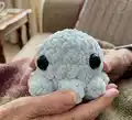 Mini Chubby Baby Octopus Amigurumi Pattern step 1 - construction progress