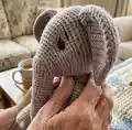 Bubba the Elephant Amigurumi Pattern step 3 - details and accessories