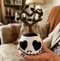 Jack in Love Amigurumi Pattern step 1 - construction progress