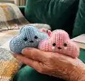 Claude the Cloud Amigurumi Pattern step 4 - final assembly and finishing