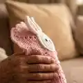 Bunny Baby Blanket Pattern step 3 - details and accessories