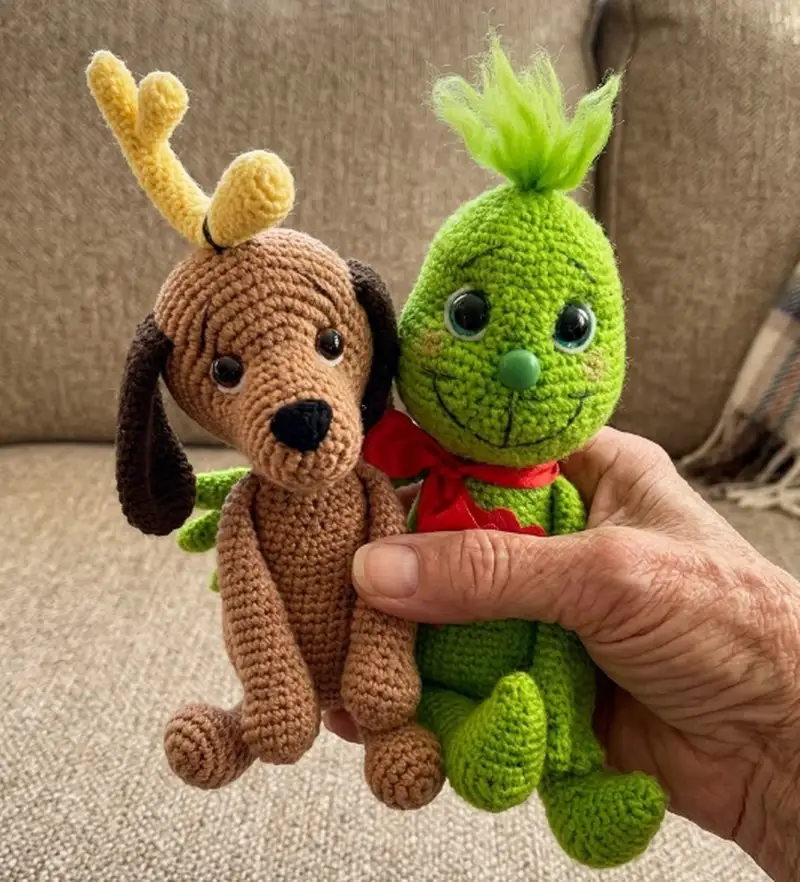 Complimentary Intermediate crochet pattern: Baby Grinch Amigurumi Pattern - Simple to follow guide