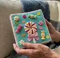 Sweet Quiet Book Pattern step 1 - construction progress