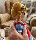 DOLL ELIZA Amigurumi Pattern step 2 - assembly progress