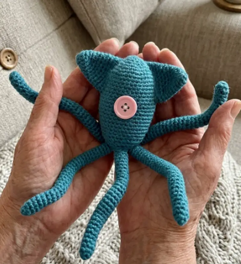 Quality crochet pattern: Squid Coraline Amigurumi Pattern - Intermediate level guide with complete instructions