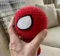 Spiderman Amigurumi Pattern step 2 - assembly progress