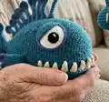 Anglerfish Sam Amigurumi Pattern step 3 - details and accessories
