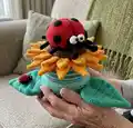 Sunflower Stacking Toy Amigurumi Pattern step 4 - final assembly and finishing