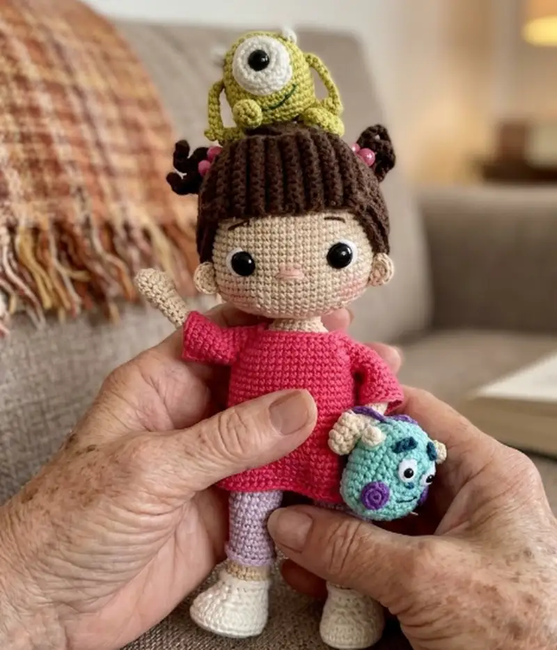 Complimentary Intermediate crochet pattern: Doll Boo Amigurumi Pattern - Simple to follow guide