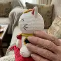 Lucky Cat Amigurumi Pattern step 3 - details and accessories