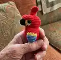Minecraft Written Crochet Amigurumi Pattern step 2 - assembly progress