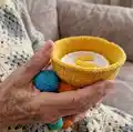 Counting game Amigurumi Pattern step 2 - assembly progress