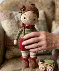 Alice the Doll Amigurumi Pattern step 1 - construction progress
