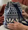 Lili Backpack Pattern step 1 - construction progress