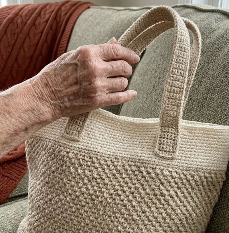 Complimentary Intermediate crochet pattern: Spike Stitch Tote Bag Pattern - Simple to follow guide