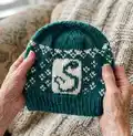 Slytherin Knit Hat Pattern step 4 - final assembly and finishing