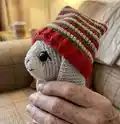 Christmas Bunny Amigurumi Pattern step 2 - assembly progress