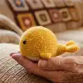Wallace and Wanda Whales Amigurumi Pattern step 2 - assembly progress