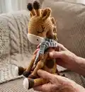 Ollie the Giraffe Amigurumi Pattern step 4 - final assembly and finishing