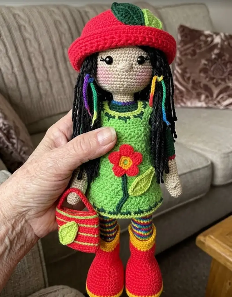 Quality crochet pattern: Emma Doll Amigurumi Pattern - Intermediate level guide with complete instructions