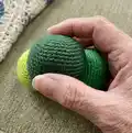Ball of (almost) any size Amigurumi Pattern step 2 - assembly progress