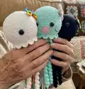 Jellyfish Crochet Pattern step 3 - details and accessories