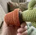 Desert Crochet Cactus Amigurumi Pattern step 2 - assembly progress