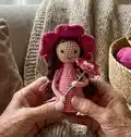 Wild Rose Fairy Amigurumi Pattern step 4 - final assembly and finishing