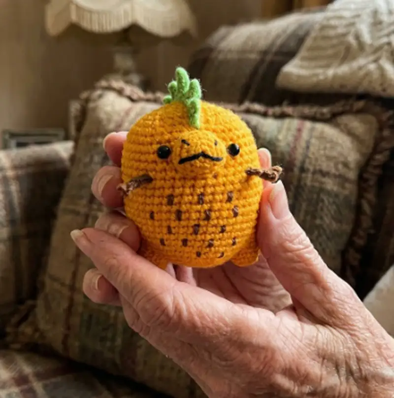 Quality crochet pattern: Pineapple Rex Amigurumi Pattern - Intermediate level guide with complete instructions