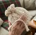 Vintage Style Drawstring Bag Pattern step 2 - assembly progress