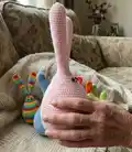 Bunny Amigurumi Pattern step 3 - details and accessories