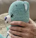 Care Bears Basic Bear Amigurumi Pattern step 2 - assembly progress