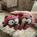 Ladybug Amigurumi Pattern step 1 - construction progress