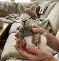 Louisa Llama Amigurumi Pattern step 1 - construction progress