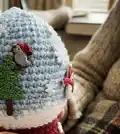 Snow Globe Amigurumi Pattern step 2 - assembly progress