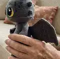 Dragon Toothless Amigurumi Pattern step 3 - details and accessories