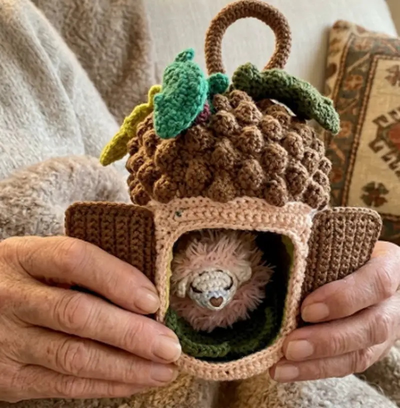 Complimentary Intermediate crochet pattern: Funny Acorn Amigurumi Pattern - Simple to follow guide