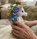 Sea Unicorn Amigurumi Pattern step 2 - assembly progress
