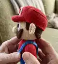 Super Mario Amigurumi Pattern step 2 - assembly progress