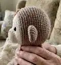 Lucy the Monkey Amigurumi Pattern step 2 - assembly progress
