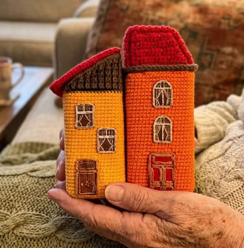 Complimentary Intermediate crochet pattern: Small Houses Amigurumi Pattern - Simple to follow guide