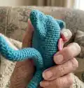 Squid Coraline Amigurumi Pattern step 3 - details and accessories