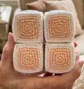 Infinity Cube Amigurumi Pattern step 2 - assembly progress