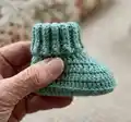 Classic Booties Pattern step 2 - assembly progress