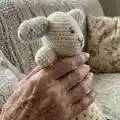 Snuggle Bunny Amigurumi Pattern step 2 - assembly progress