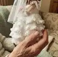 Farrah Doll Amigurumi Pattern step 2 - assembly progress