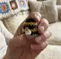 Crochet bumblebees Amigurumi Pattern step 2 - assembly progress