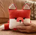 Pillow-Fox Amigurumi Pattern step 1 - construction progress