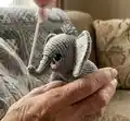 Elephant Elf Amigurumi Pattern step 3 - details and accessories